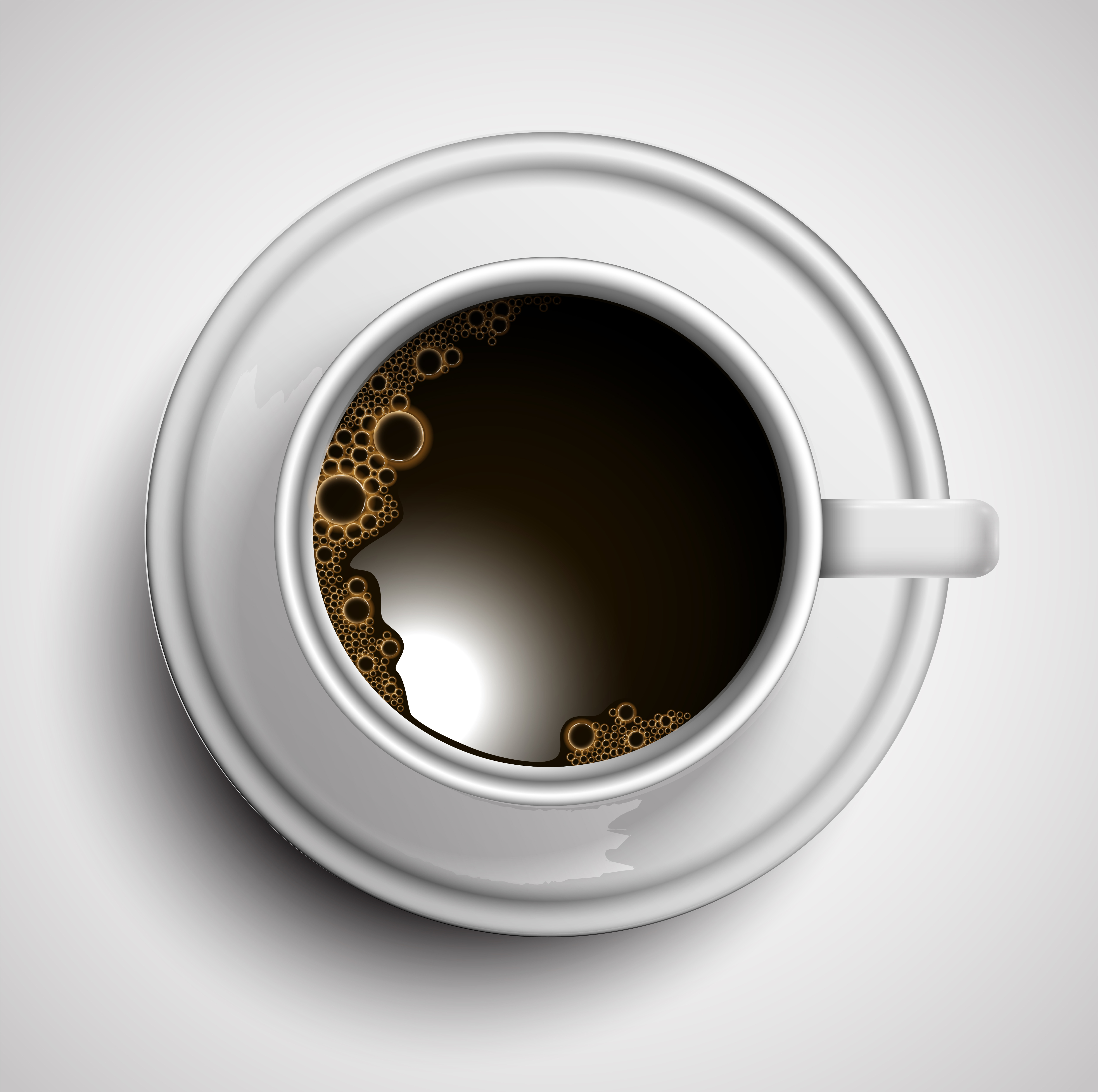 Download A realistic cup of coffee, vector - Download Free Vectors ...