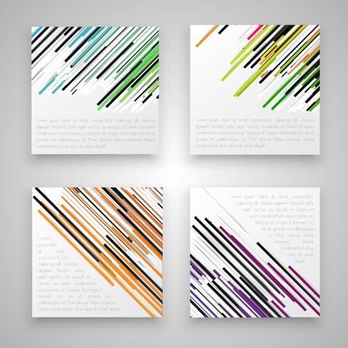 Colorful business labels, vector
