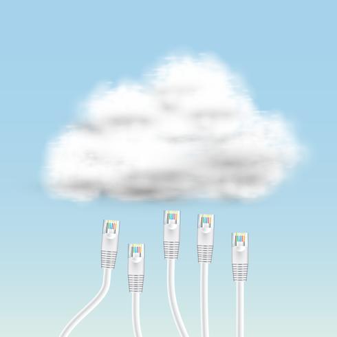 Multiple connection to cloud
 vector