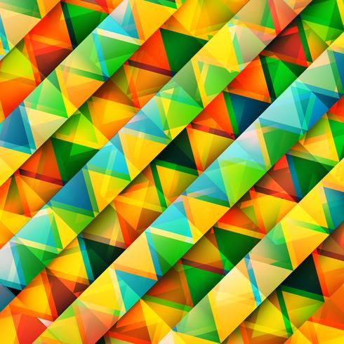 Abstract colorful triangles, vector