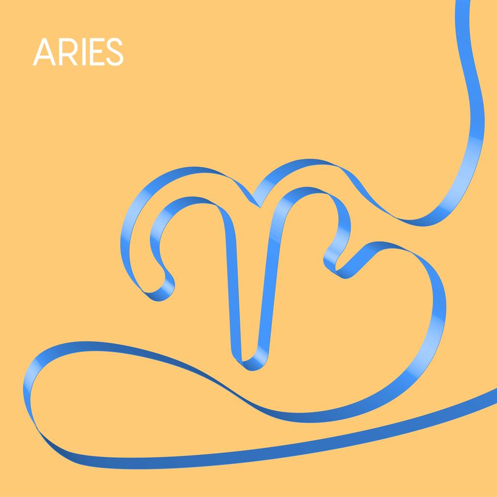 Colorful ribbon shapes a zodiac sign, vector 319682 Vector Art at Vecteezy