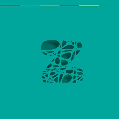 Cutout character from a fontset, vector