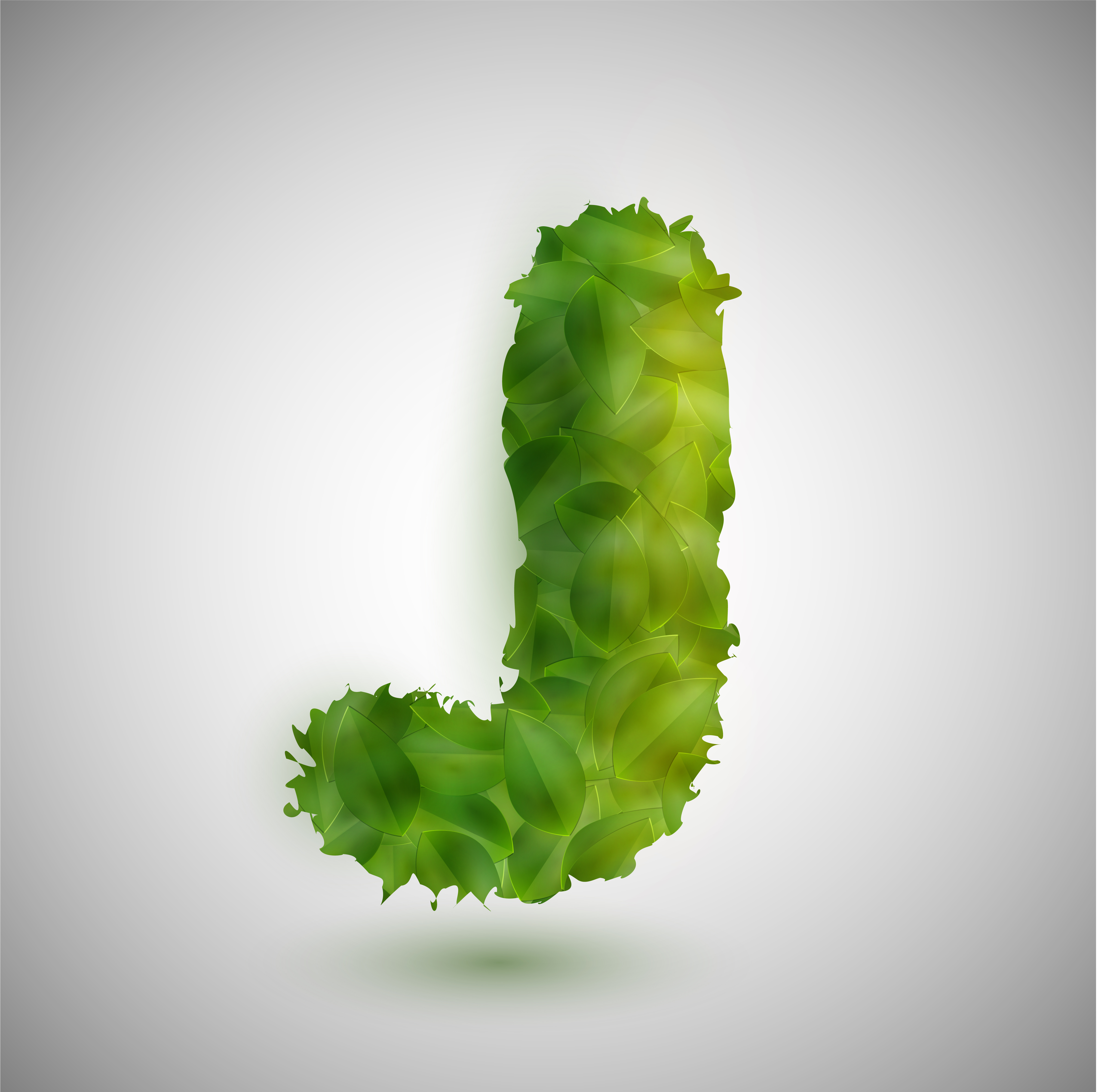 Character made by green leaves, vector 319891 Vector Art at Vecteezy