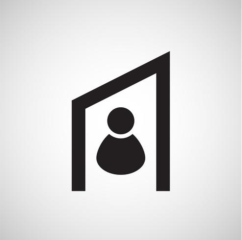 Accomodation icon, vector
