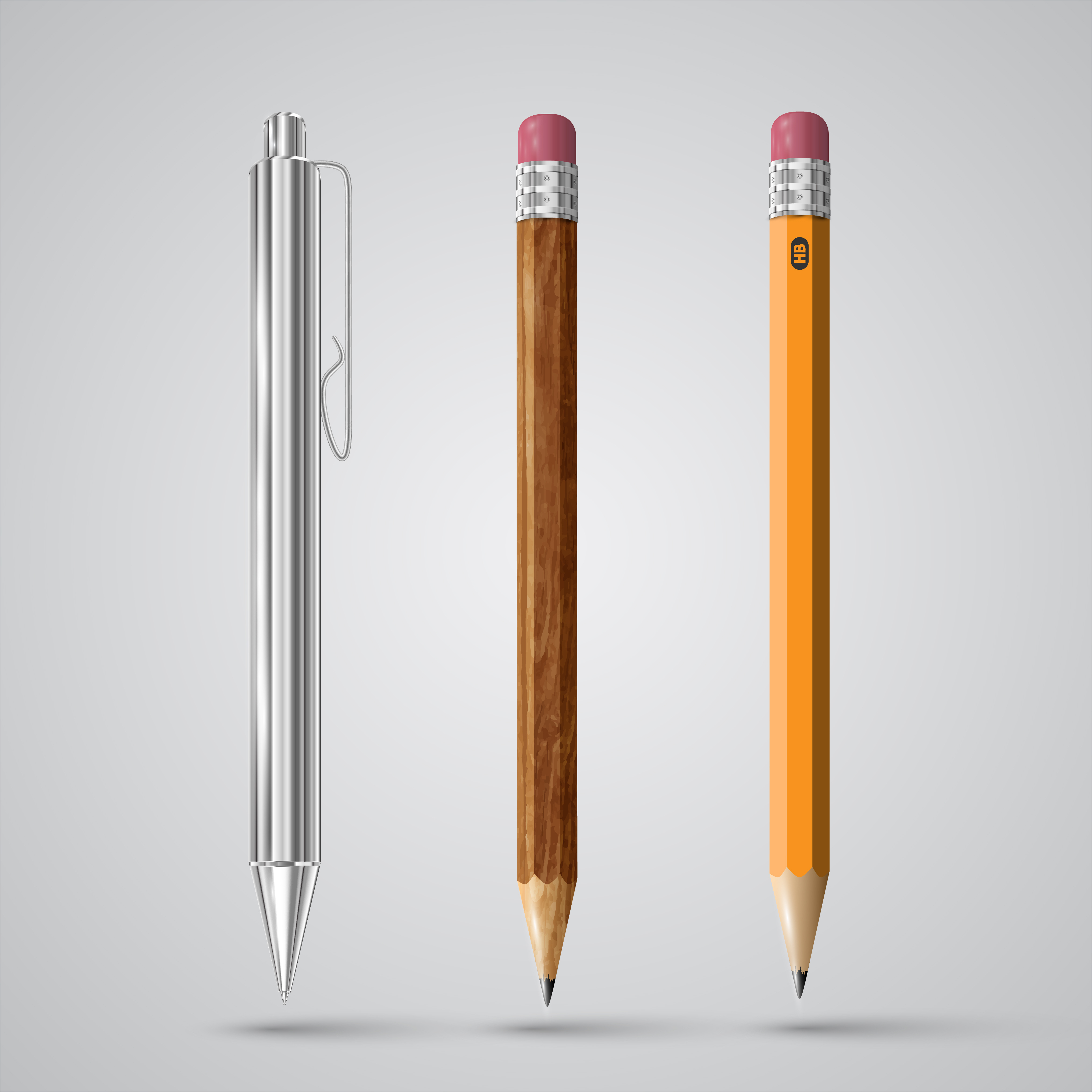 Colorful realistic pen and pencils, vector 320012 Vector Art at Vecteezy