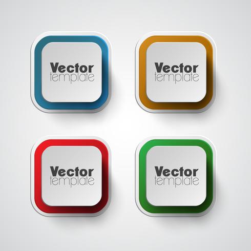 Colorful vector  template set
