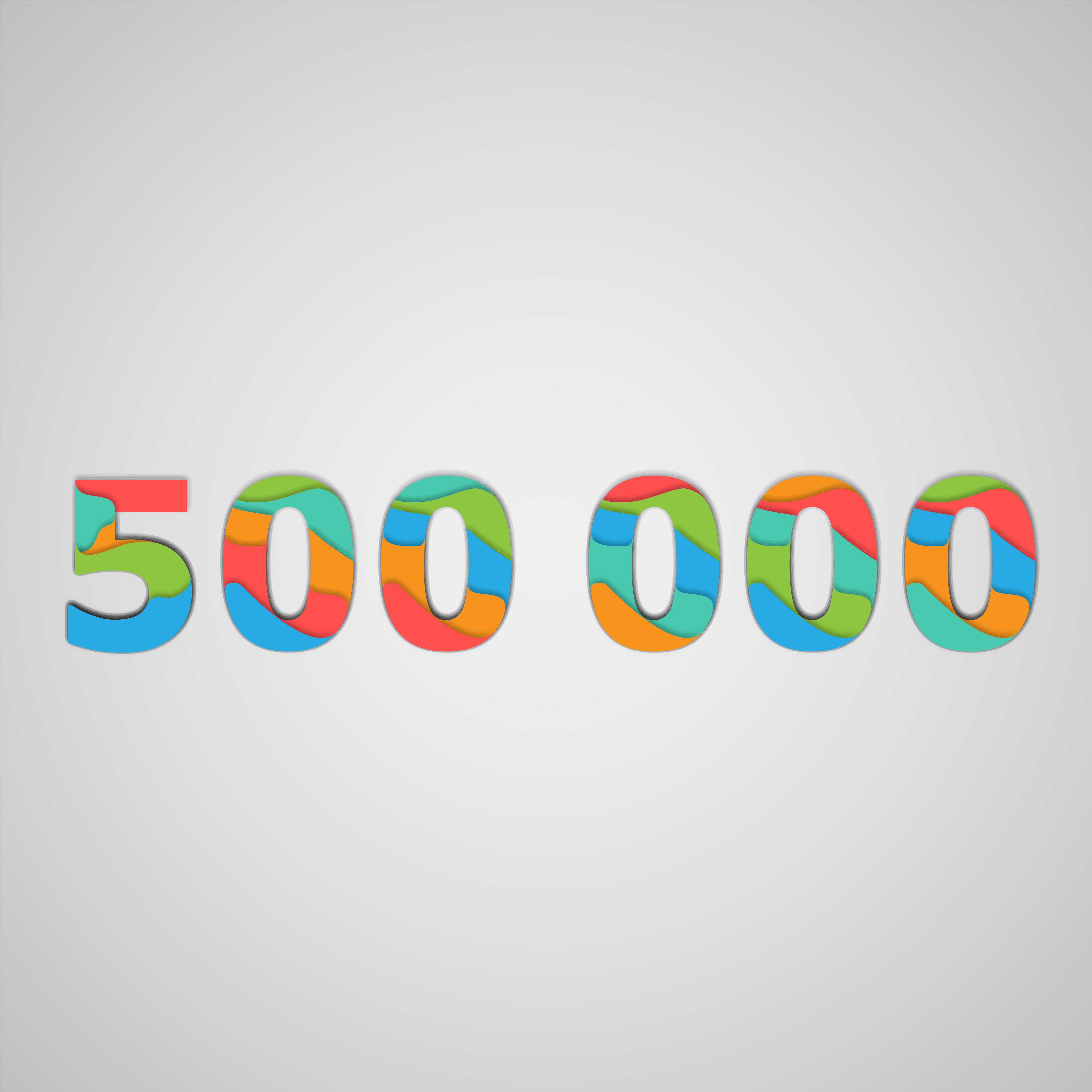 Download Colorful papercut layered number, vector 320254 - Download ...