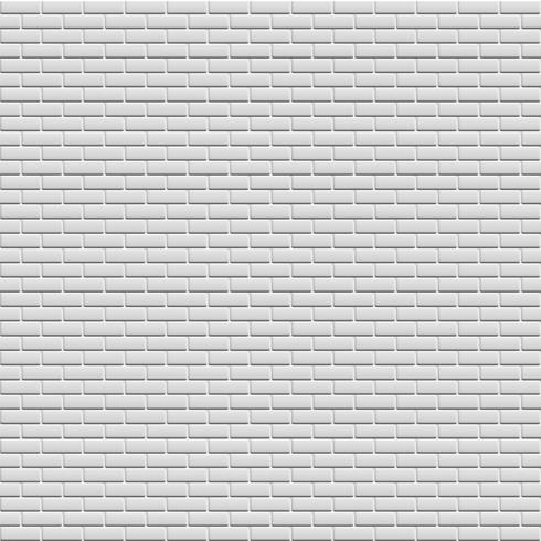White brick wall, vector illustration