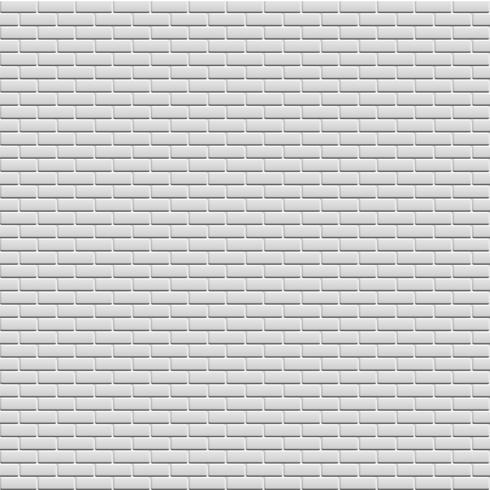 White brick wall, vector illustration