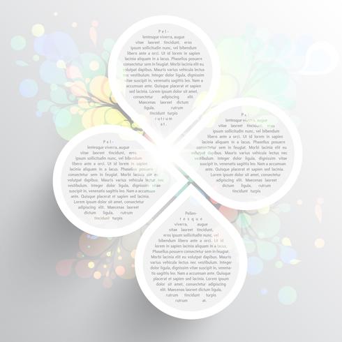Colorful template for advertising, vector illustration