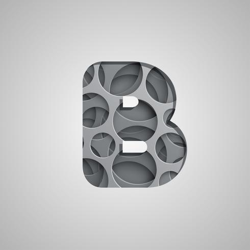 Layered 'hole' character from a fontset, vector