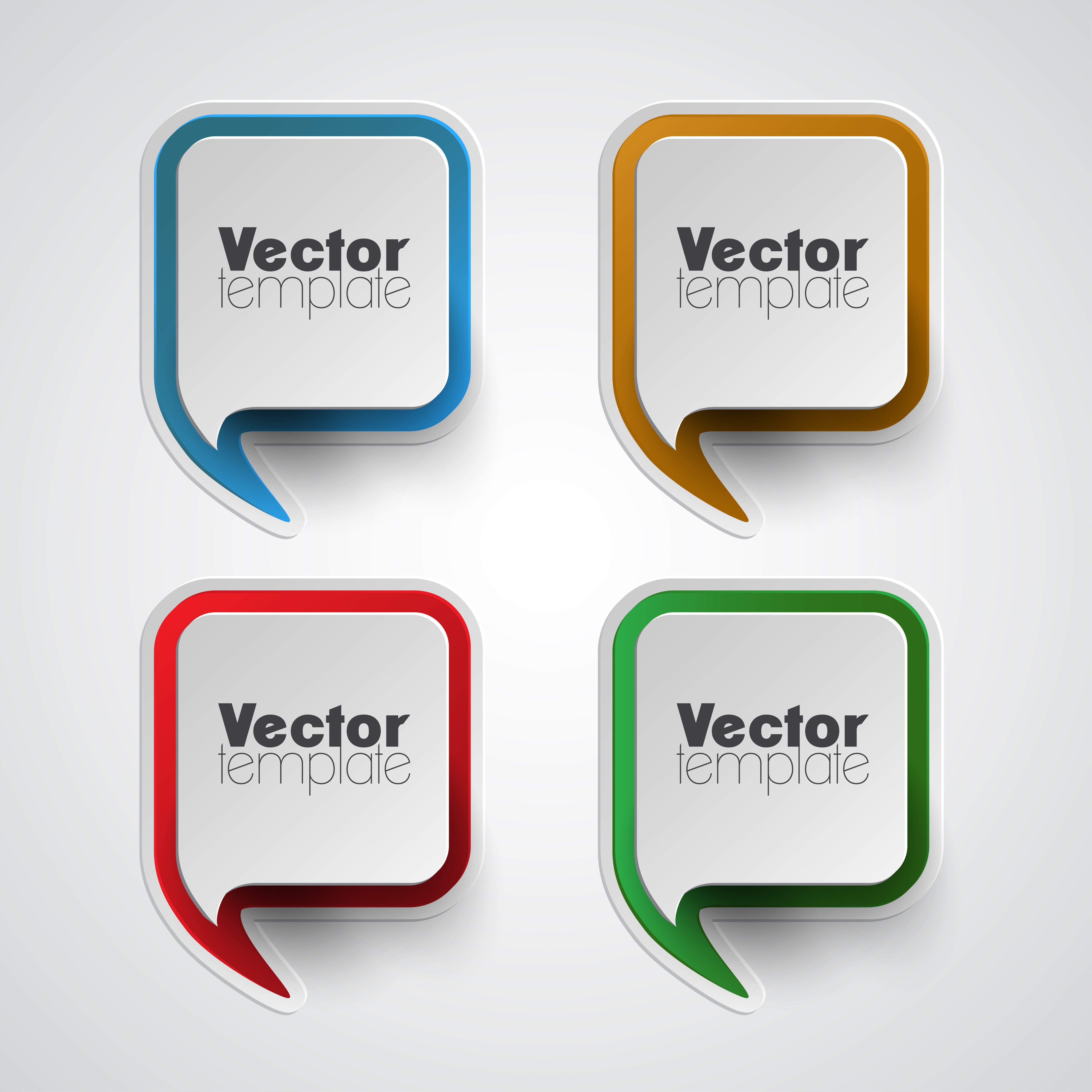 Colorful vector template set 320427 Vector Art at Vecteezy