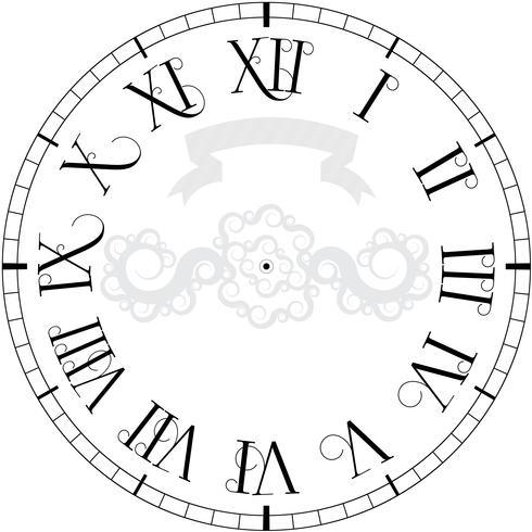 Vector vintage clock