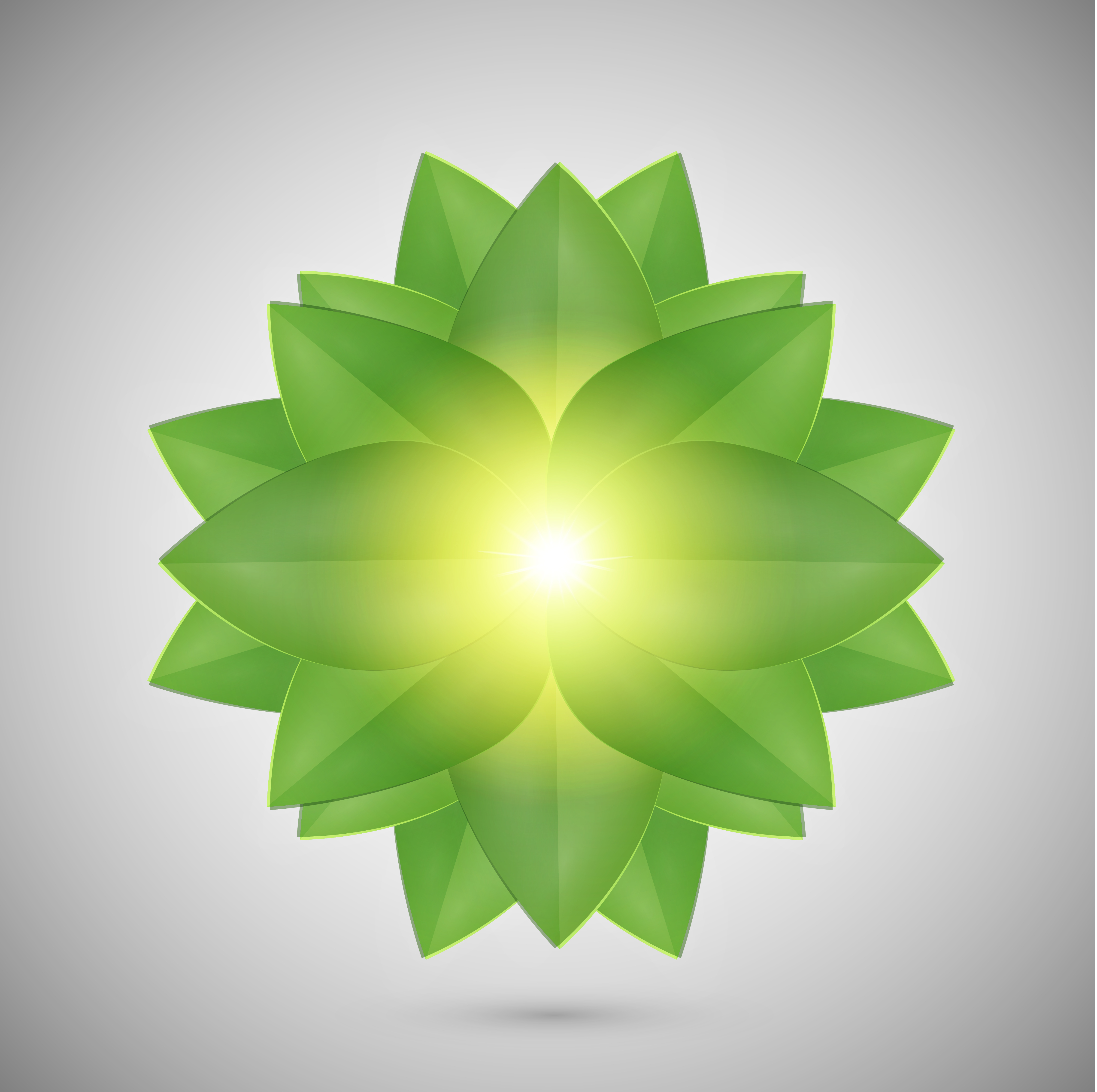 Abstract green leaves, vector 320442 Vector Art at Vecteezy