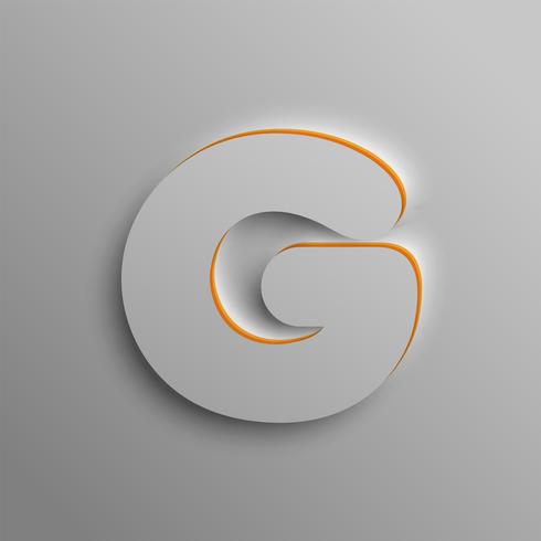 Realistic 3D font, vector
