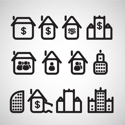 Accomodation icon, vector
