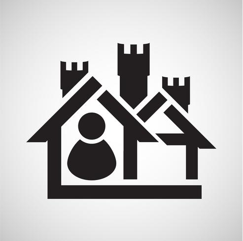 Accomodation icon, vector
