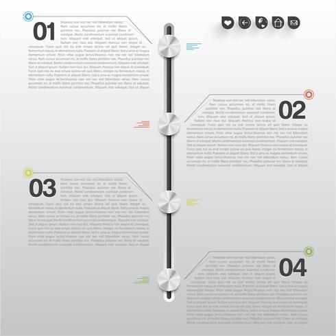 Diseño de infografías mínimas. vector