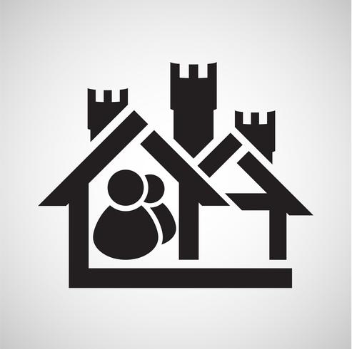 Accomodation icon, vector
