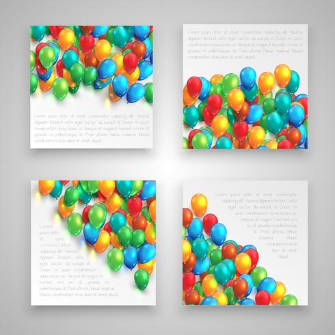 Colorful business templates, vector
