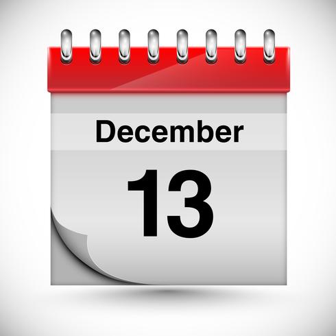Calendar for december, vector
