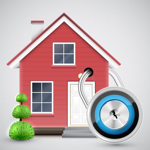 Home security, vector
