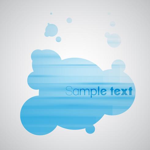 Blue bubble background eps10 vector
