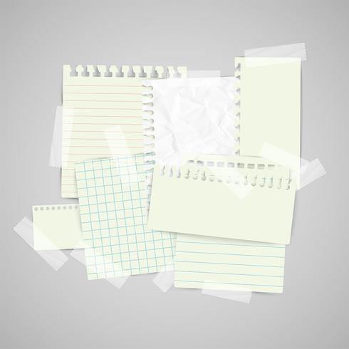 Etiquetas de papel comercial para publicidad o para páginas web, vector