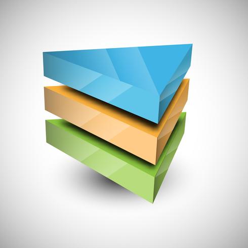 3D infographic vector design, vector