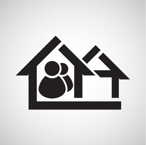 Accomodation icon, vector
