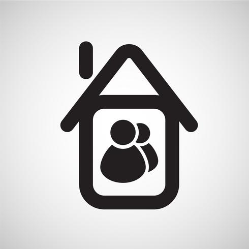 Accomodation icon, vector
