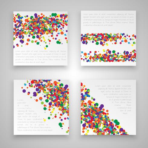 Colorful business templates, vector
