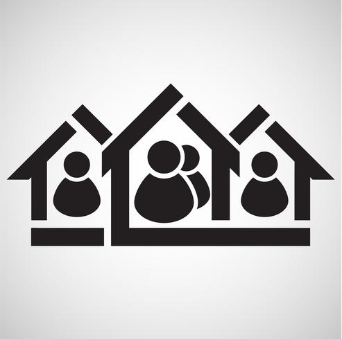 Accomodation icon, vector
