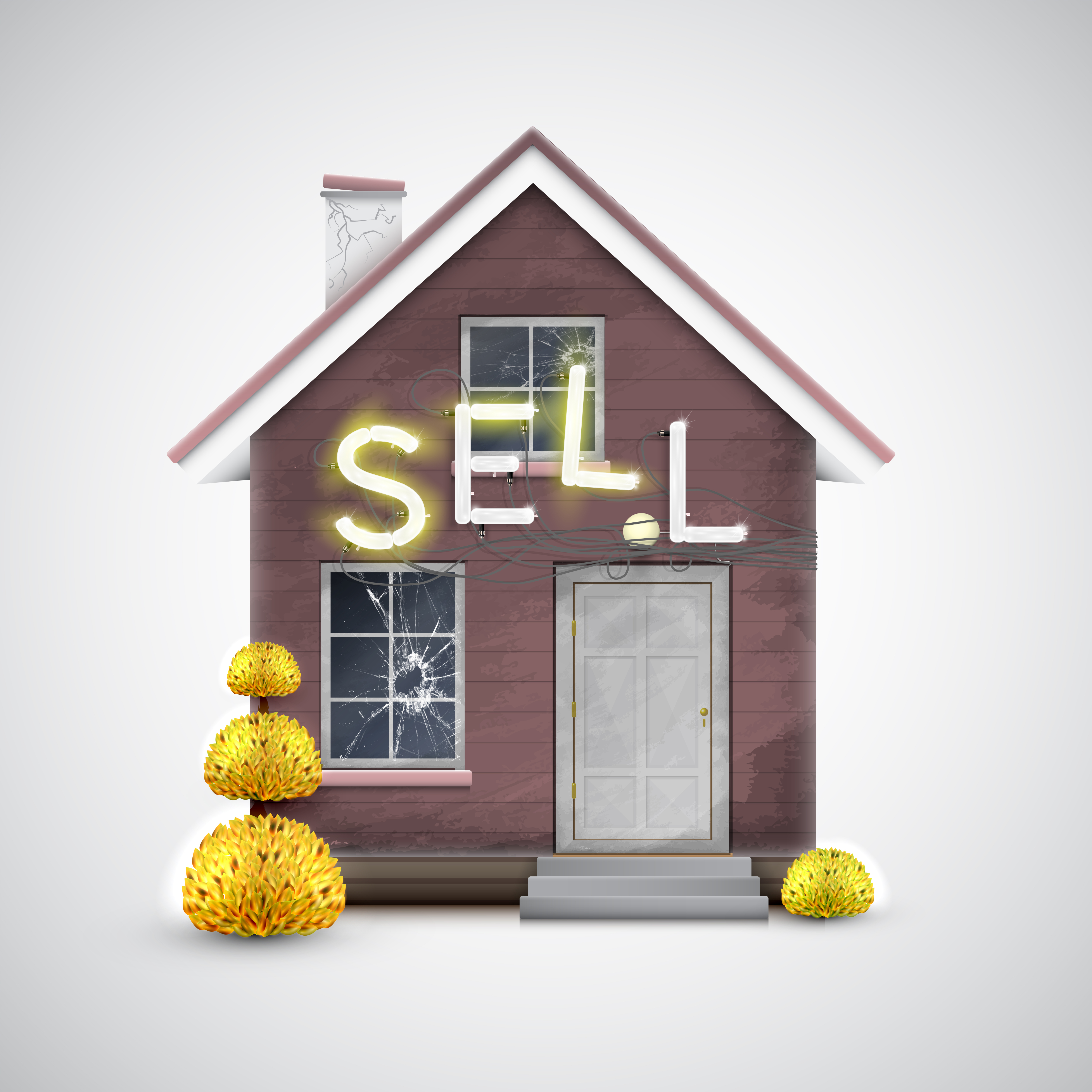 Download An old house to sell, vector 321590 - Download Free ...