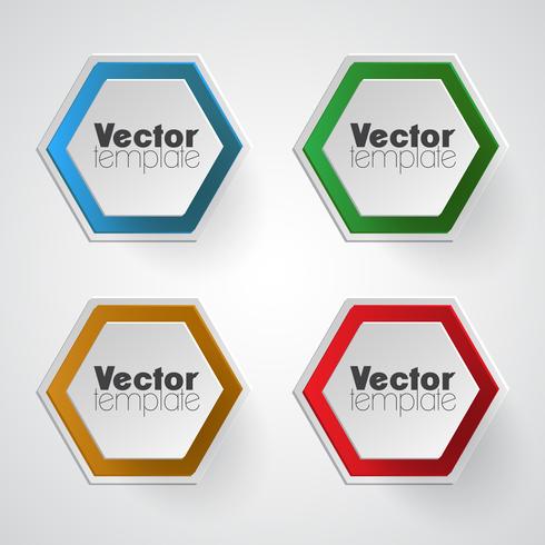 Colorful vector  template set
