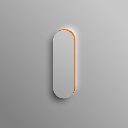 Realistic 3D font, vector

