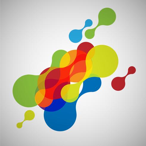 Abstract colorful shapes, vector
