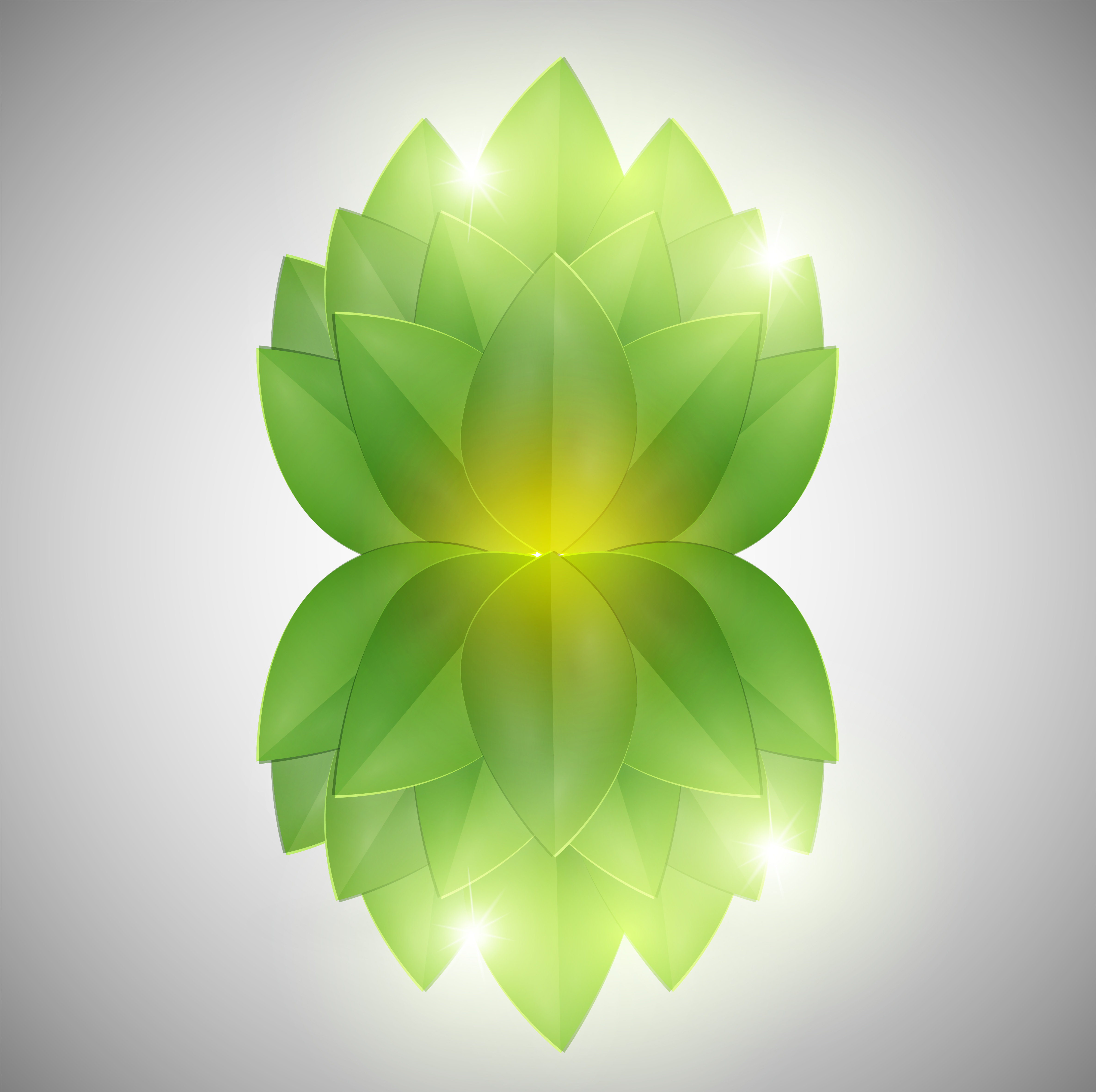 Abstract green leaves, vector 321786 Vector Art at Vecteezy