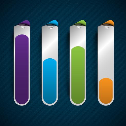 Business abstract status bars, vector
