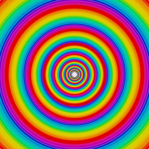 Rainbow circles, vector