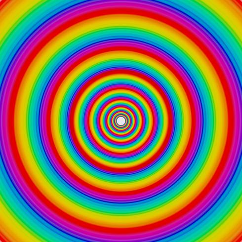 Rainbow circles, vector