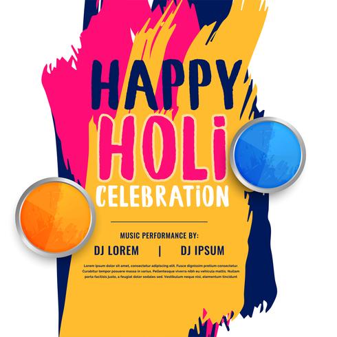 happy holi celebration invitation poster design - Download Free Vector Art, Stock Graphics & Images