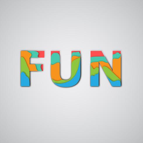 Colorful word, vector illustration