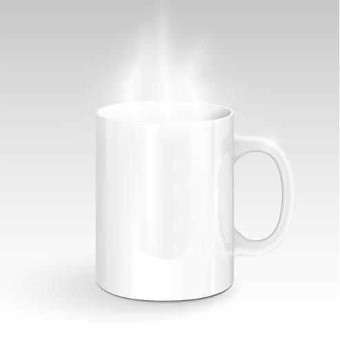 Taza realista, ilustración vectorial vector