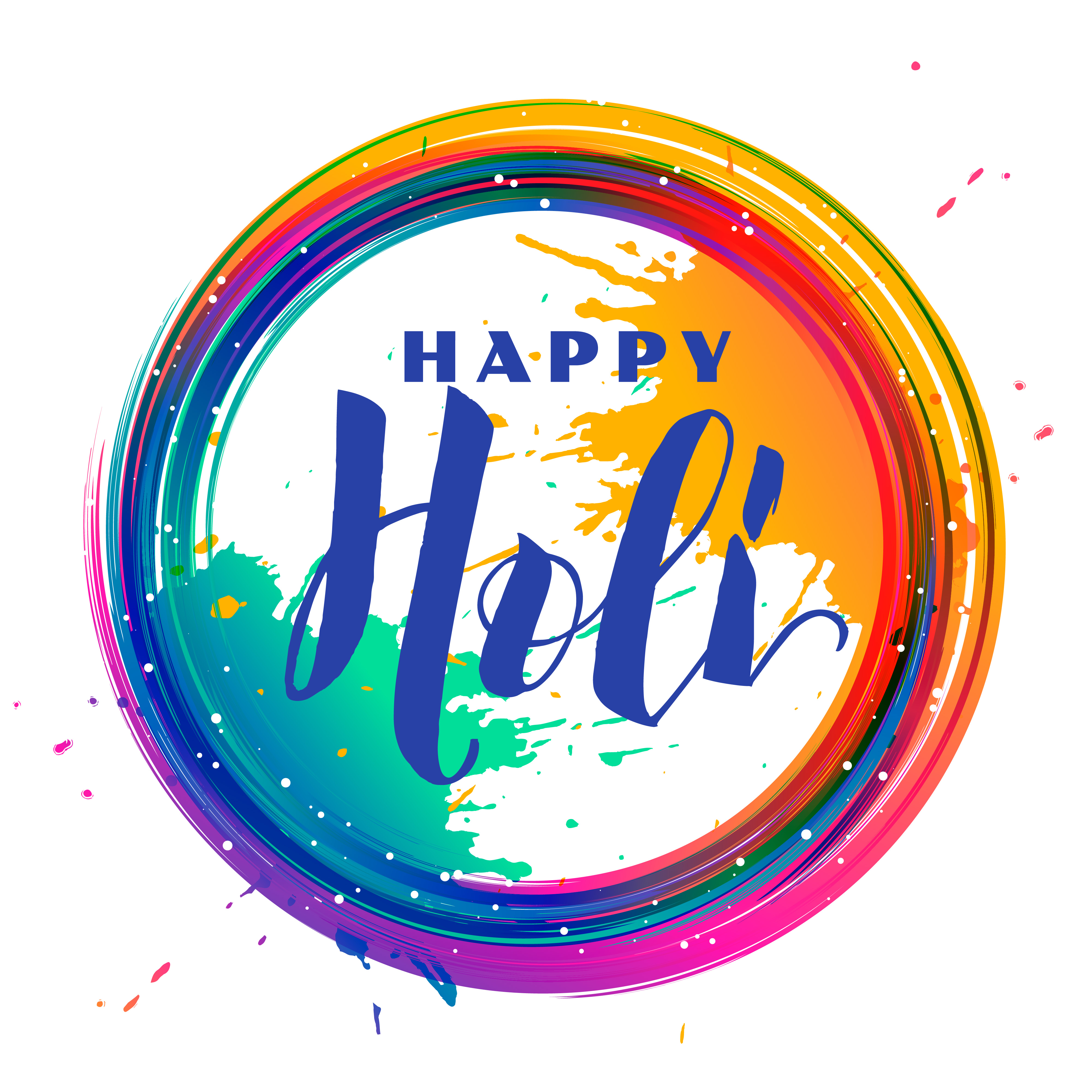 holi background in vector