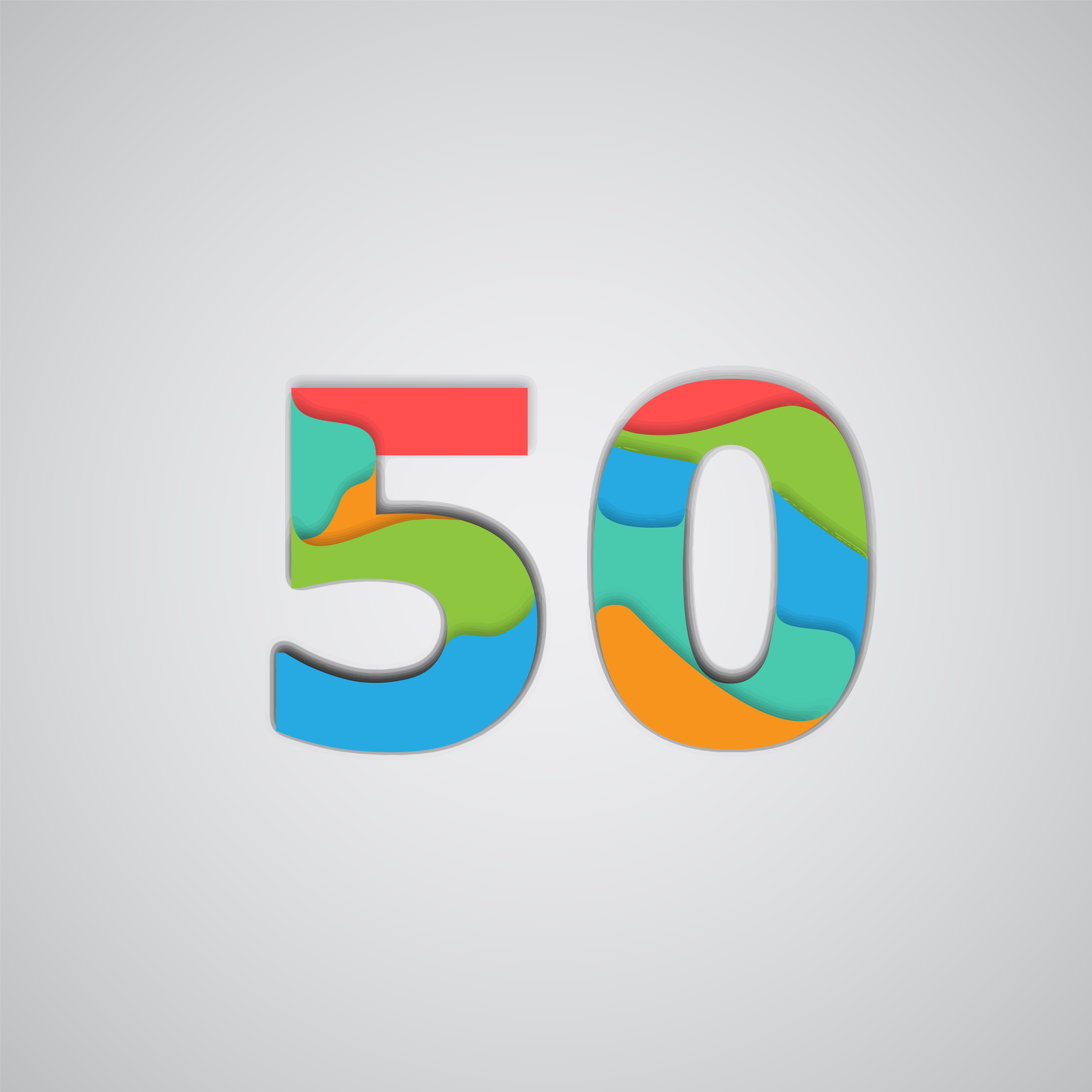 Download Colorful papercut layered number, vector 322148 - Download ...