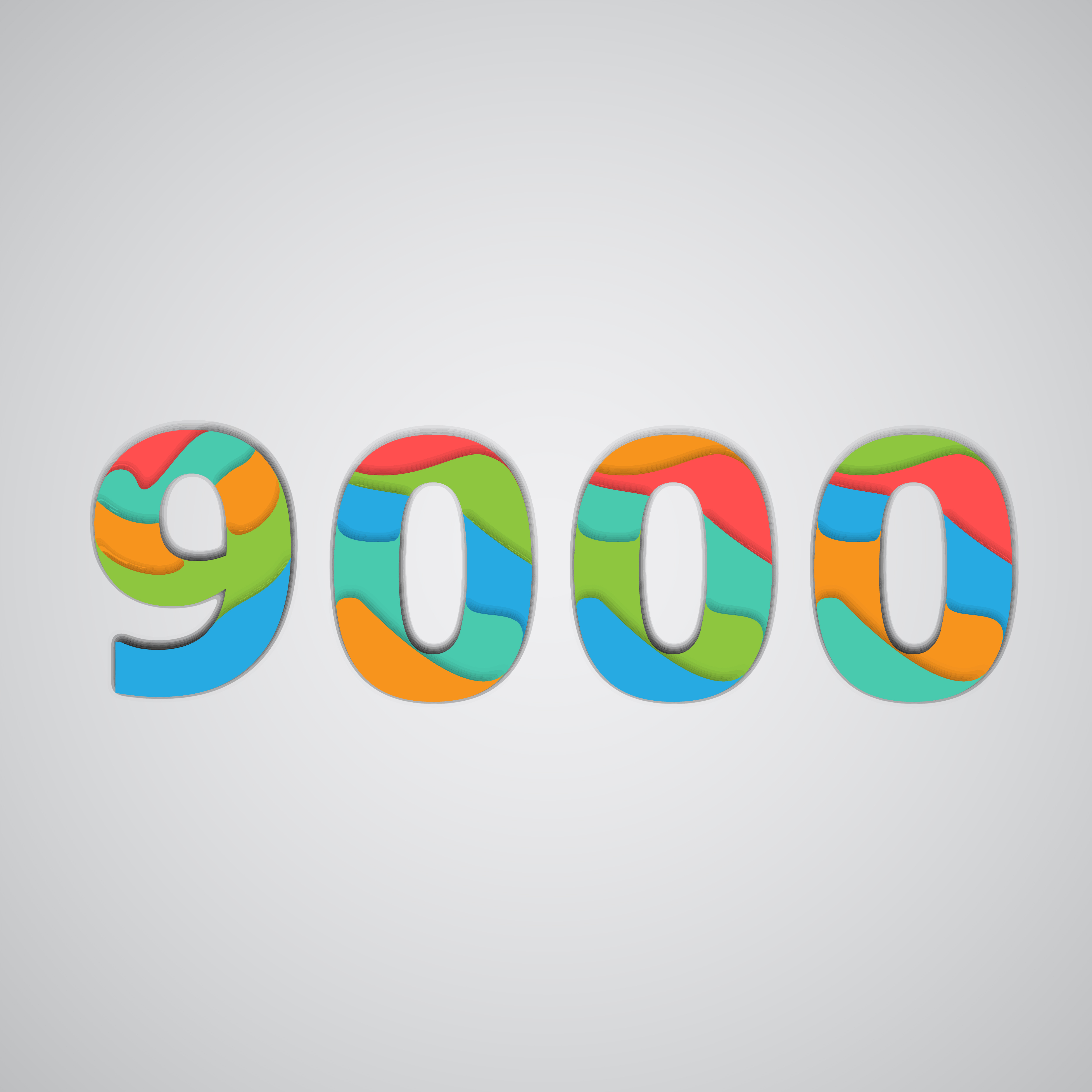 Free Free Layered Number Svg 440 SVG PNG EPS DXF File