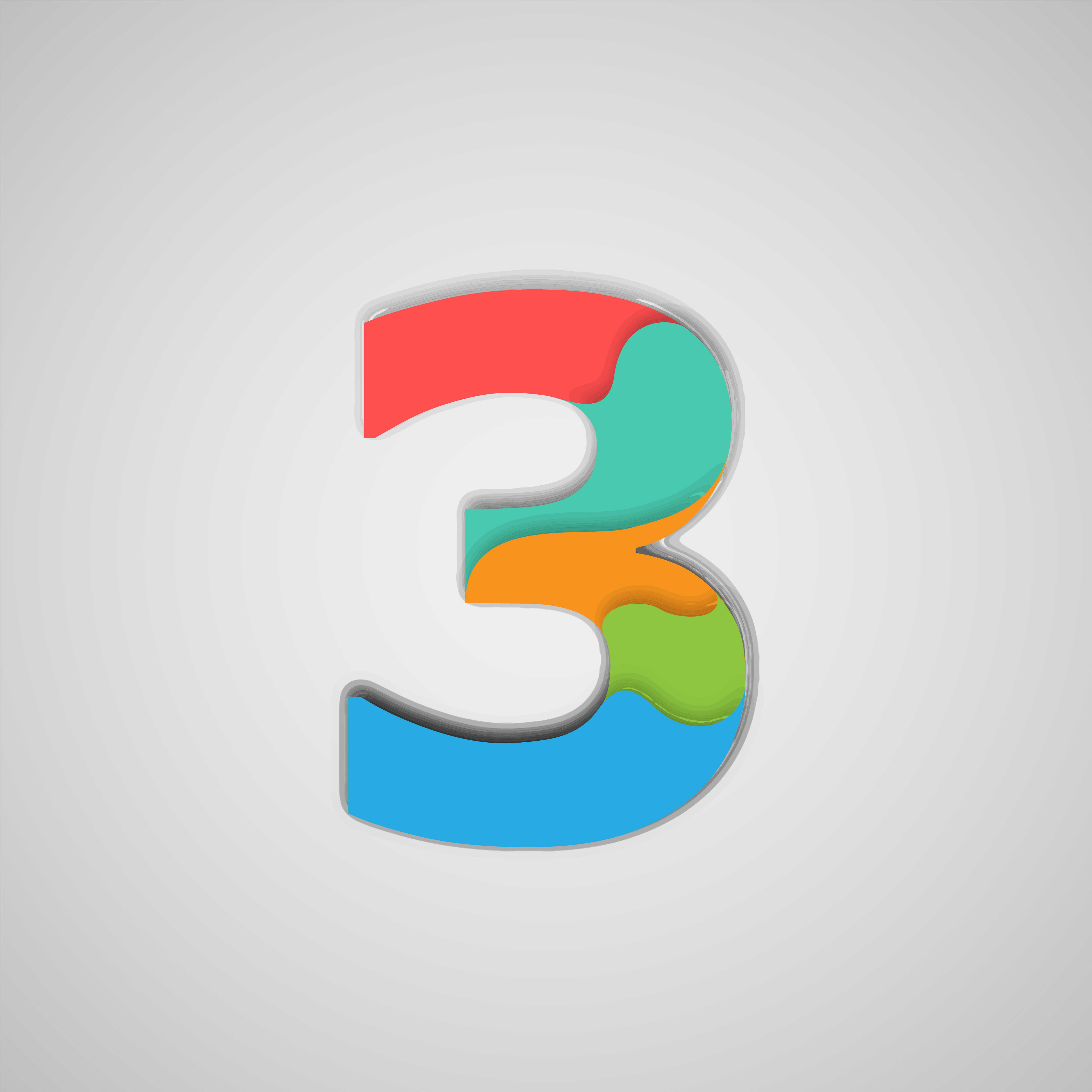 Free Free Layered Number Svg Free 517 SVG PNG EPS DXF File