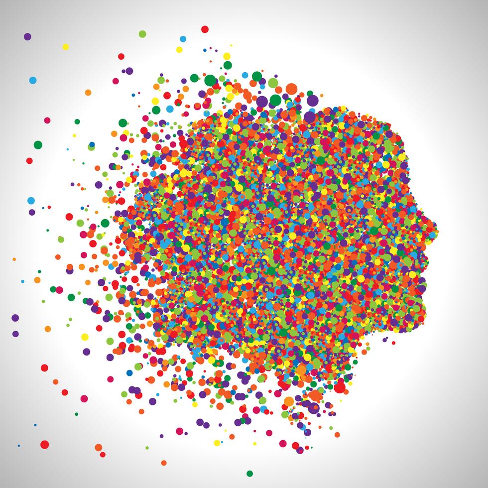 Face made by colorful dots, vector 322416 Vector Art at Vecteezy
