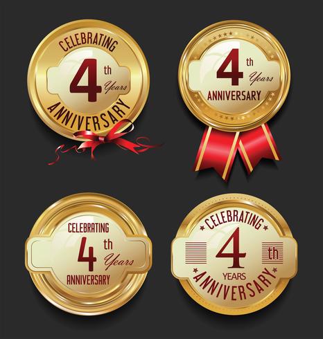 anniversary background vector